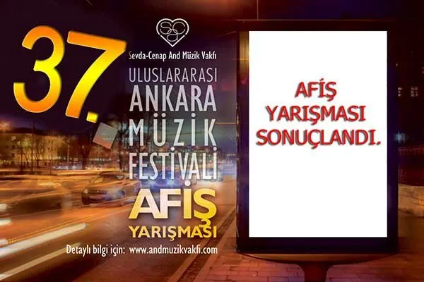 37. Uluslararası Ankara Müzik Festivali Afiş Yarışması Sonuçlandı
