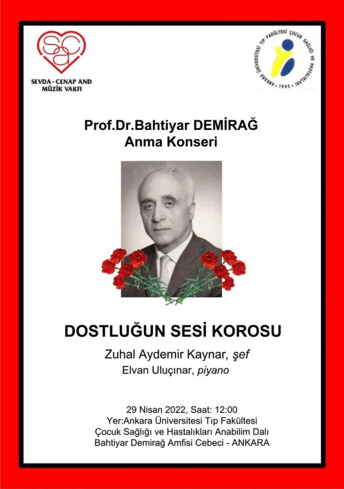 Prof. Dr. Bahtiyar Demirağ Anma Konseri